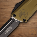 Microtech Auto Combat Troodon Intercepto Folding Knife 4" Bohler M390MK Steel Blade OD Green Aluminum Handle