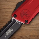 Microtech Auto Combat Troodon Intercepto Folding Knife 4" Bohler M390MK Steel Blade Red Aluminum Handle