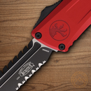 Microtech Auto Combat Troodon Intercepto Folding Knife 4" Bohler M390MK Steel Blade Red Aluminum Handle
