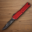Microtech Auto Combat Troodon Intercepto Folding Knife 4" Bohler M390MK Steel Blade Red Aluminum Handle