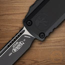 Microtech Auto UTX-85 S/E Gen IV Folding Knife 3" Bohler M390MK Steel Blade Black Aluminum Handle