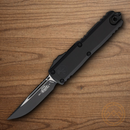 Microtech Auto UTX-85 S/E Gen IV Folding Knife 3" Bohler M390MK Steel Blade Black Aluminum Handle