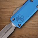 Microtech Auto UTX-85 D/E Gen IV Folding Knife 3.13" Bohler M390MK Steel Blade Blue Aluminum Handle