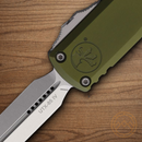 Microtech Auto UTX-85 D/E Gen IV Folding Knife 3.13" Bohler M390MK Steel Blade OD Green Aluminum Handle