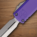 Microtech Auto UTX-85 D/E Gen IV Folding Knife 3.13" Bohler M390MK Steel Blade Purple Aluminum Handle