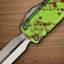 Microtech Auto UTX-85 Folding Knife 3.13" Bohler M390MK Steel Blade ZOMBIE-TECH Aluminum Handle