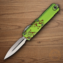 Microtech Auto UTX-85 Folding Knife 3.13" Bohler M390MK Steel Blade ZOMBIE-TECH Aluminum Handle