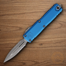 Microtech Auto UTX-85 Folding Knife 3.13" Bohler M390MK Steel Blade Blue Aluminum Handle