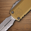Microtech Auto UTX-85 Folding Knife 3.13" Bohler M390MK Steel Blade Tan Aluminum Handle