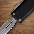 Microtech Auto UTX-85 Folding Knife 3.13" Bohler M390MK Steel Blade Black Aluminum Handle