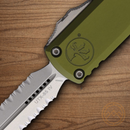 Microtech Auto UTX-85 Folding Knife 3.13" Bohler M390MK Steel Blade OD Green Aluminum Handle