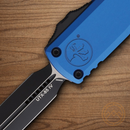 Microtech Auto UTX-85 Folding Knife 3.13" Bohler M390MK Steel Blade Blue Aluminum Handle