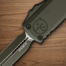 Microtech Auto UTX-85 Folding Knife 3" Bohler M390MK Steel Blade OD Green Aluminum Handle
