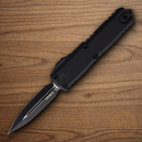 Microtech Auto UTX-85 Folding Knife 3.13" Bohler M390MK Steel Blade Black Aluminum Handle