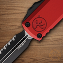 Microtech Auto UTX-85 Folding Knife 3.13" Bohler M390MK Steel Blade Red Aluminum Handle