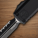 Microtech Auto UTX-85 Folding Knife 3.13" Bohler M390MK Steel Blade Black Aluminum Handle