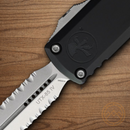 Microtech Auto UTX-85 D/E Gen IV Folding Knife 3.13" Bohler M390MK Steel Blade Black Aluminum Handle