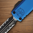 Microtech Auto UTX-85 D/E Gen IV Folding Knife 3.13" Bohler M390MK Steel Blade Blue Aluminum Handle