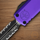 Microtech Auto UTX-85 D/E Gen IV Folding Knife 3.13" Bohler M390MK Steel Blade Purple Aluminum Handle