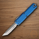 Microtech Auto UTX-85 T/E Gen IV Folding Knife 3" Bohler M390MK Steel Blade Blue Aluminum Handle