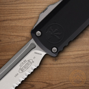 Microtech Auto UTX-85 T/E Gen IV Folding Knife 3" Bohler M390MK Steel Blade Black Aluminum Handle