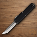 Microtech Auto UTX-85 T/E Gen IV Folding Knife 3" Bohler M390MK Steel Blade Black Aluminum Handle