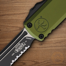 Microtech Auto UTX-85 Gen IV Folding Knife 3.13" Bohler M390MK Steel Blade OD Green Aluminum Handle