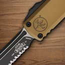 Microtech Auto UTX-85 T/E Gen IV Folding Knife 3" Bohler M390MK Steel Blade Tan Aluminum Handle