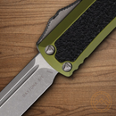 Microtech Auto Daytona Folding Knife 3.13" Premium Steel Blade OD Green Aluminum Handle