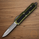 Microtech Auto Daytona Folding Knife 3.13" Premium Steel Blade OD Green Aluminum Handle