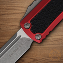 Microtech Auto Daytona Folding Knife 3.13" Premium Steel Blade Red Aluminum Handle