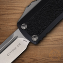 Microtech Auto Daytona Folding Knife 3.13" Premium Steel Blade Black Aluminum Handle