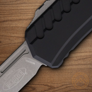 Microtech Auto Cypher II Folding Knife 3.5" Premium Steel Blade Black Aluminum Handle