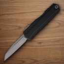 Microtech Auto Cypher II Folding Knife 3.5" Premium Steel Blade Black Aluminum Handle