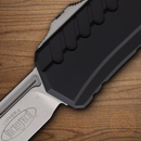Microtech Auto Cypher II Folding Knife 3.5" Premium Steel Blade Black Aluminum Handle