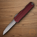 Microtech Auto Cypher II Folding Knife 3.5" Premium Steel Blade Merlot Aluminum Handle