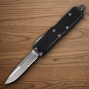 Microtech Auto Daytona Folding Knife 3.13" Premium Steel Blade Black Aluminum Handle