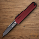 Microtech Auto Cypher II Folding Knife 3.5" Premium Steel Blade Merlot Aluminum Handle
