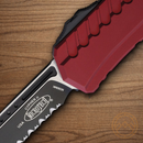 Microtech Auto Cypher II Folding Knife 3.5" Premium Steel Blade Merlot Aluminum Handle