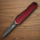 Microtech Auto Cypher II Folding Knife 3.5" Premium Steel Blade Merlot Aluminum Handle