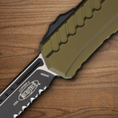 Microtech Auto Cypher II Folding Knife 3.5" Premium Steel Blade OD Green Aluminum Handle