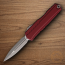 Microtech Auto Cypher II Folding Knife 3.5" Bohler M390MK Steel Blade Merlot Aluminum Handle