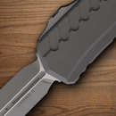 Microtech Auto Cypher II Folding Knife 3.5" Premium Steel Blade Gray Aluminum Handle