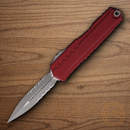 Microtech Auto Cypher II Folding Knife 3.5" Bohler M390MK Steel Blade Merlot Aluminum Handle