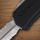 Microtech Auto Cypher II Folding Knife 3.5" Bohler M390MK Steel Blade Black Aluminum Handle