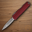 Microtech Auto Cypher II Folding Knife 3.5" Bohler M390MK Steel Blade Merlot Aluminum Handle