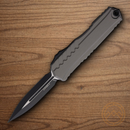 Microtech Auto Cypher II Folding Knife 3.5" M390 Steel Blade Natural Handle