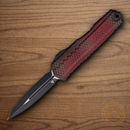 Microtech Auto Cypher II Folding Knife 3.5" Premium Steel Blade Red X-51 Handle