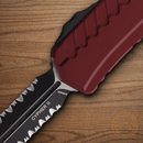Microtech Auto Cypher II Folding Knife 3.5" Bohler M390MK Steel Blade Merlot Alumimun Handle