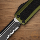 Microtech Auto Daytona Folding Knife 3.13" Premium Steel Blade OD Green Aluminum Handle